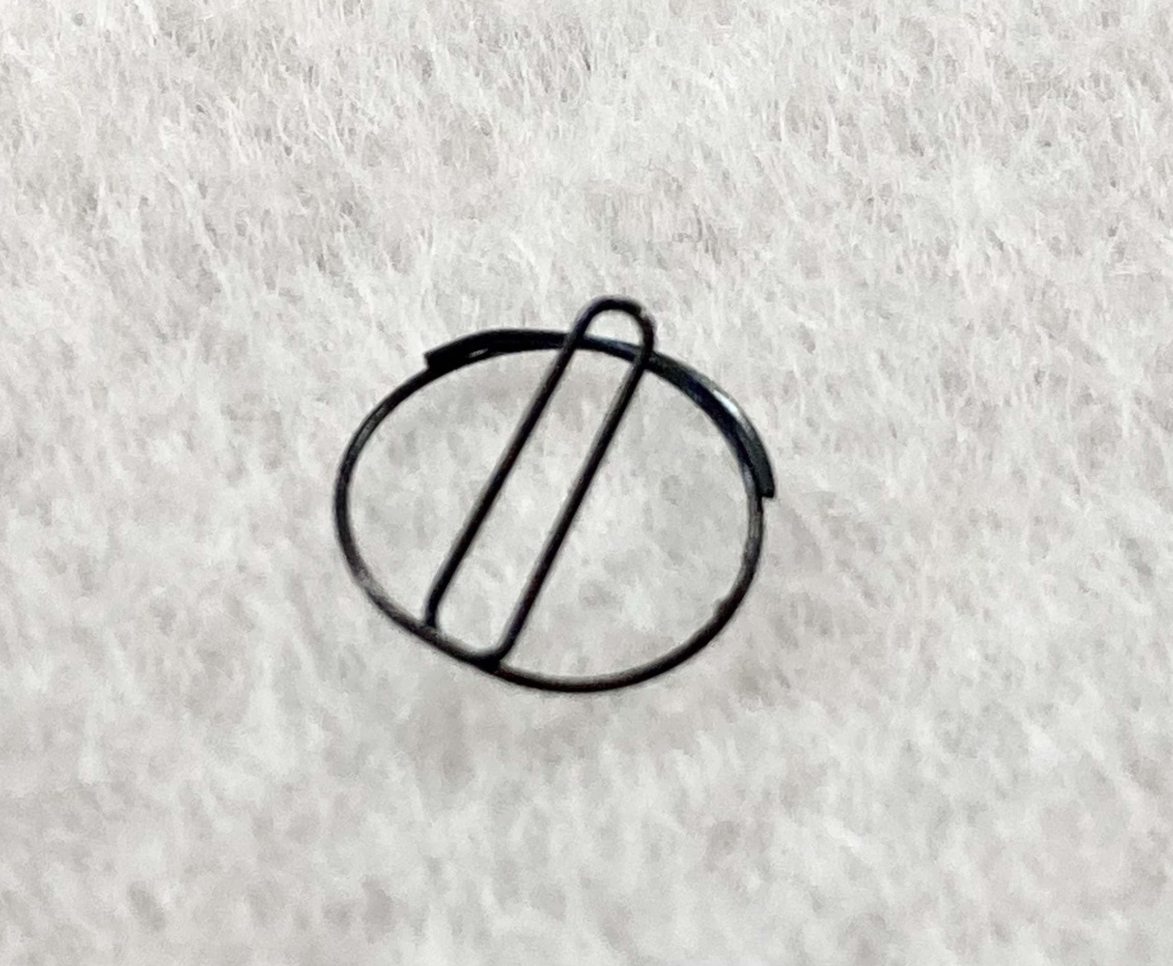 ボタンスプリング ピアノ線 線径Φ0.4mm